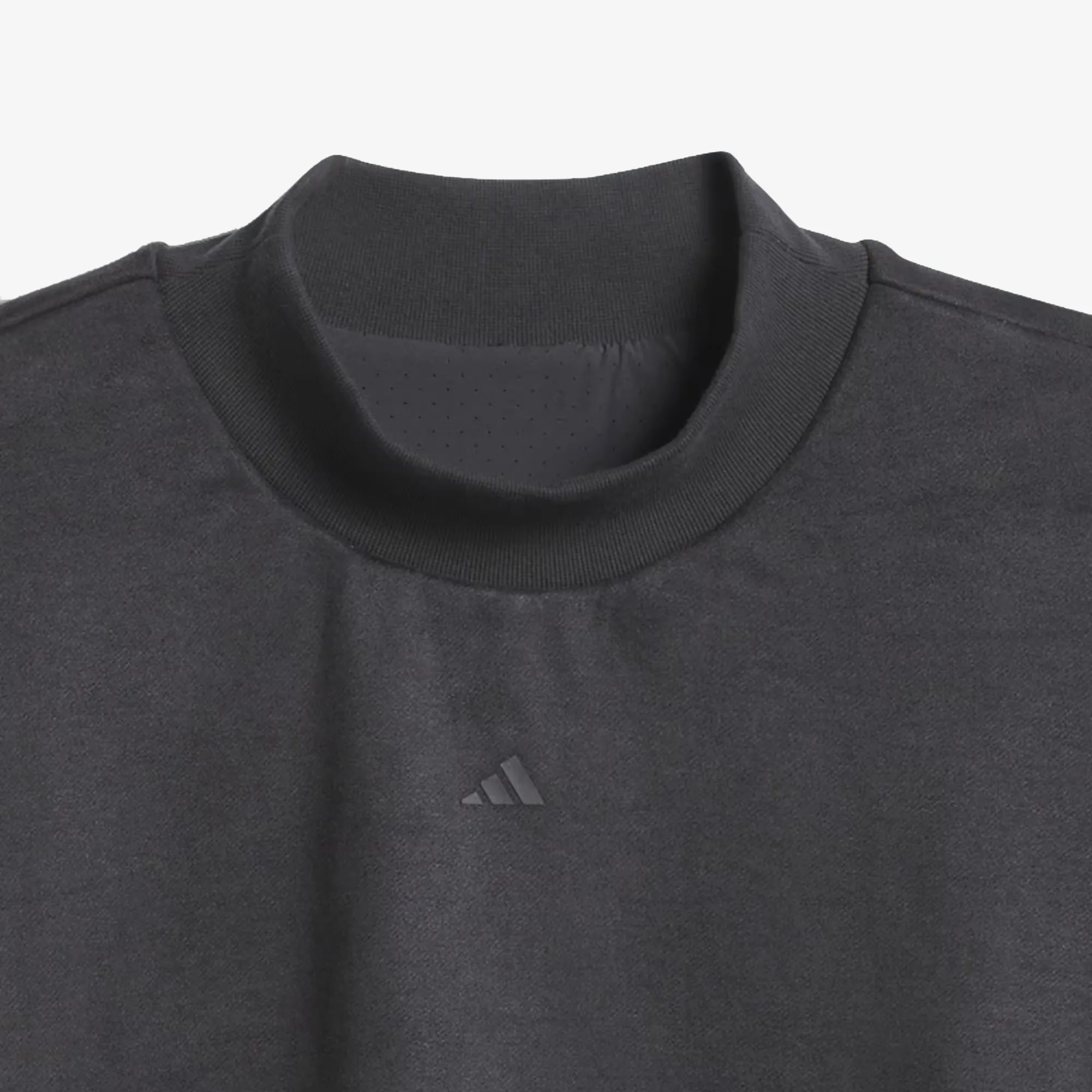 Sueded Crew Neck Basketball Sweatshirt in Carbon