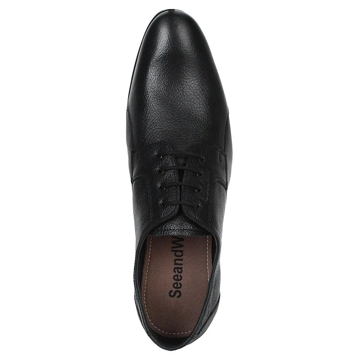 Mens Premium Quality, Non-Defective Black Formal Shoes