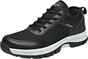 BORAMAX Black Sneakers Running Shoes for Men Shoes Shoes Casual Men's Hiking Shoes Trend Men's Lightweight Walking Shoes