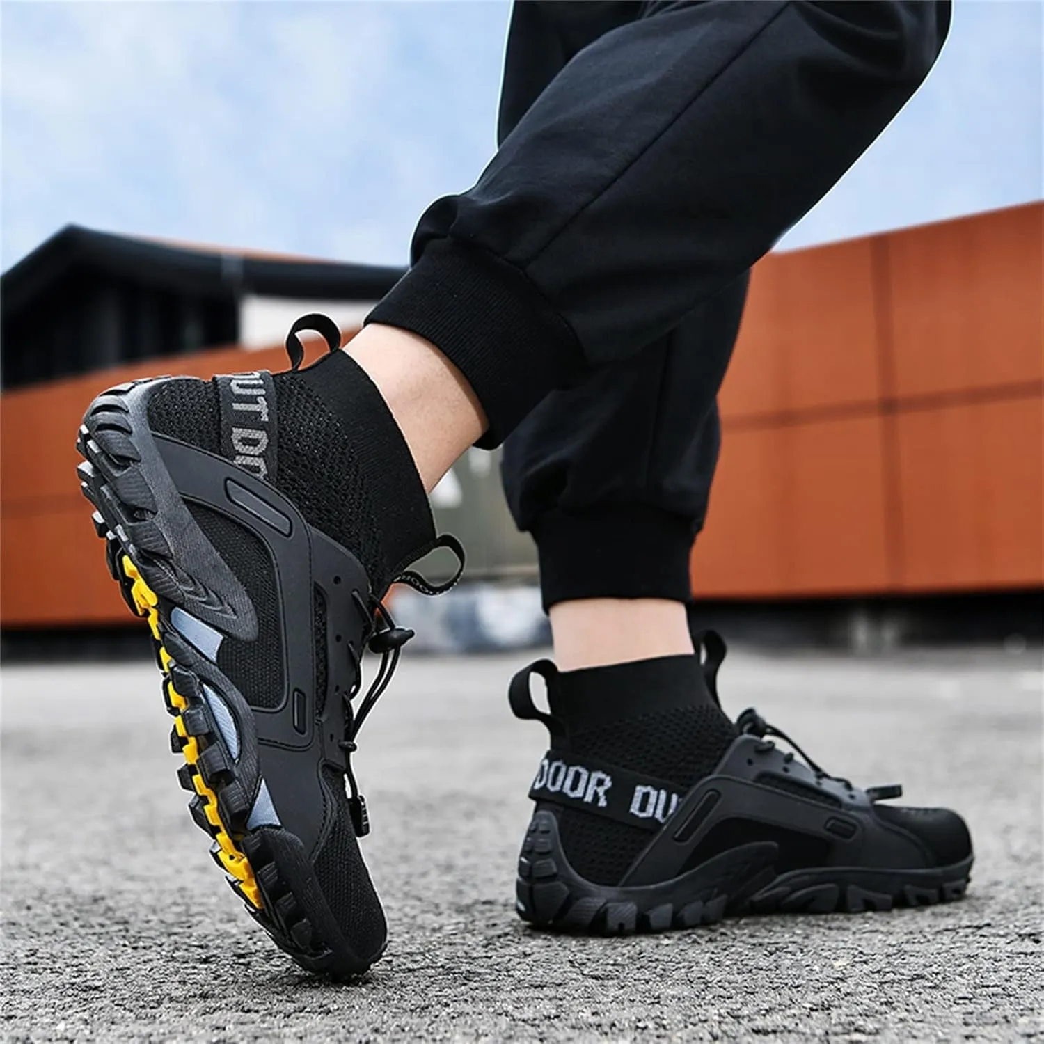 BORAMAX Men's Running Shoes Non Slip Athletic Tennis Walking Type Sneakers Hip Hop Men Walking Running Sneakers Shoe