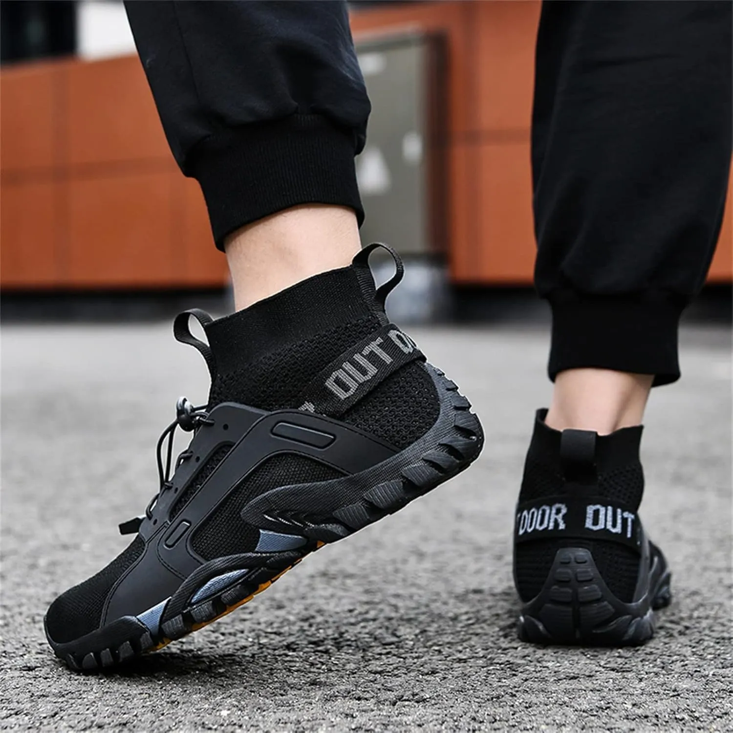 BORAMAX Men's Running Shoes Non Slip Athletic Tennis Walking Type Sneakers Hip Hop Men Walking Running Sneakers Shoe