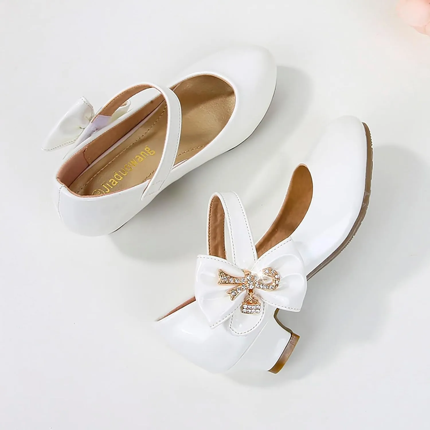 Girls High Heeled Shoes Children Leather Shoes Primary School Mary Jane Dress Shoes Sandals for Girls