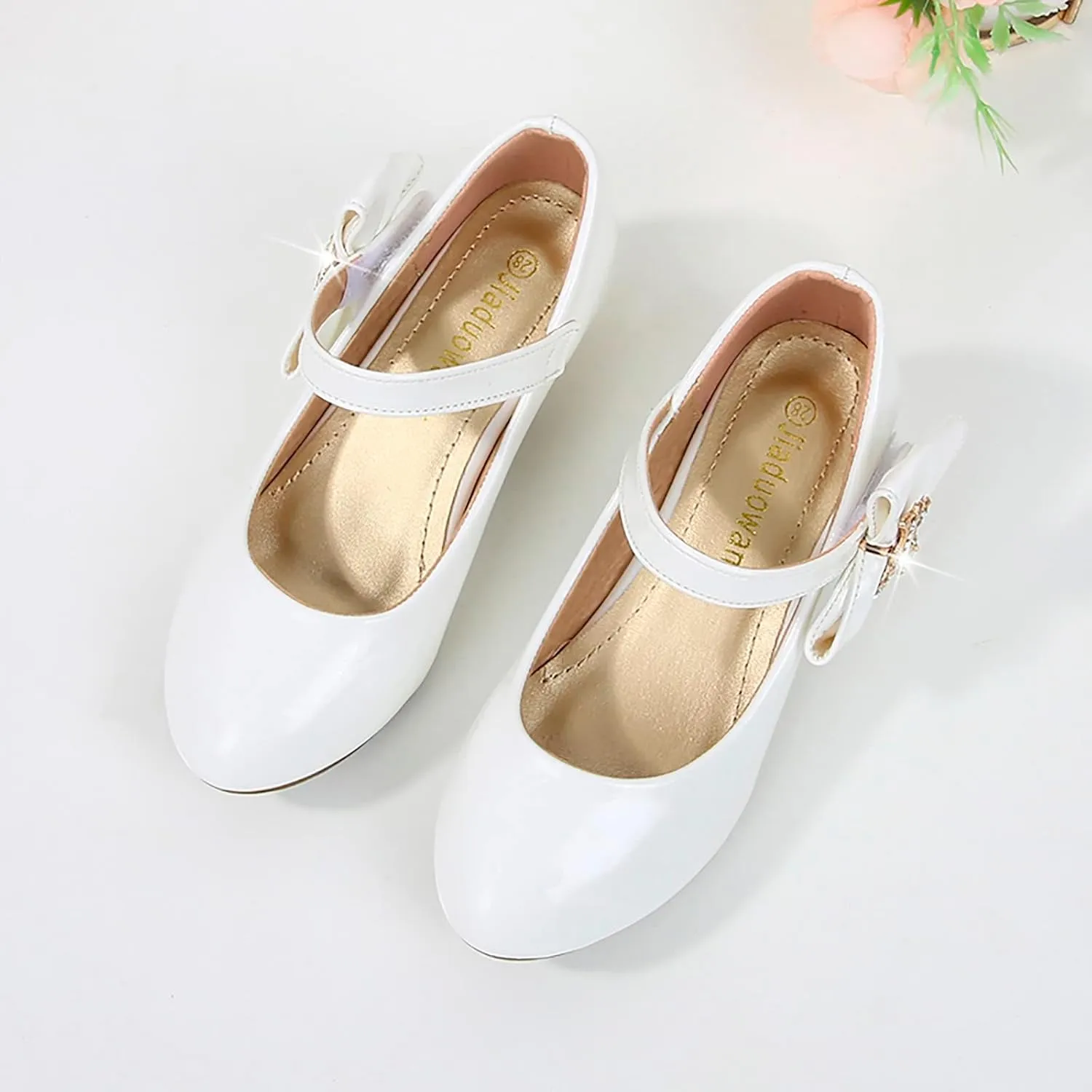 Girls High Heeled Shoes Children Leather Shoes Primary School Mary Jane Dress Shoes Sandals for Girls