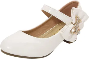 Girls High Heeled Shoes Children Leather Shoes Primary School Mary Jane Dress Shoes Sandals for Girls