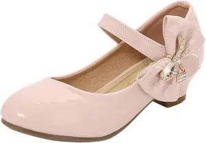 Girls High Heeled Shoes Children Leather Shoes Primary School Mary Jane Dress Shoes Sandals for Girls