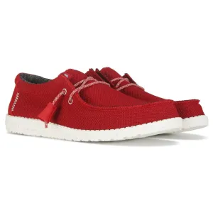 Heydude Men's Wally Sox Casual Shoes Medium/Wide Red