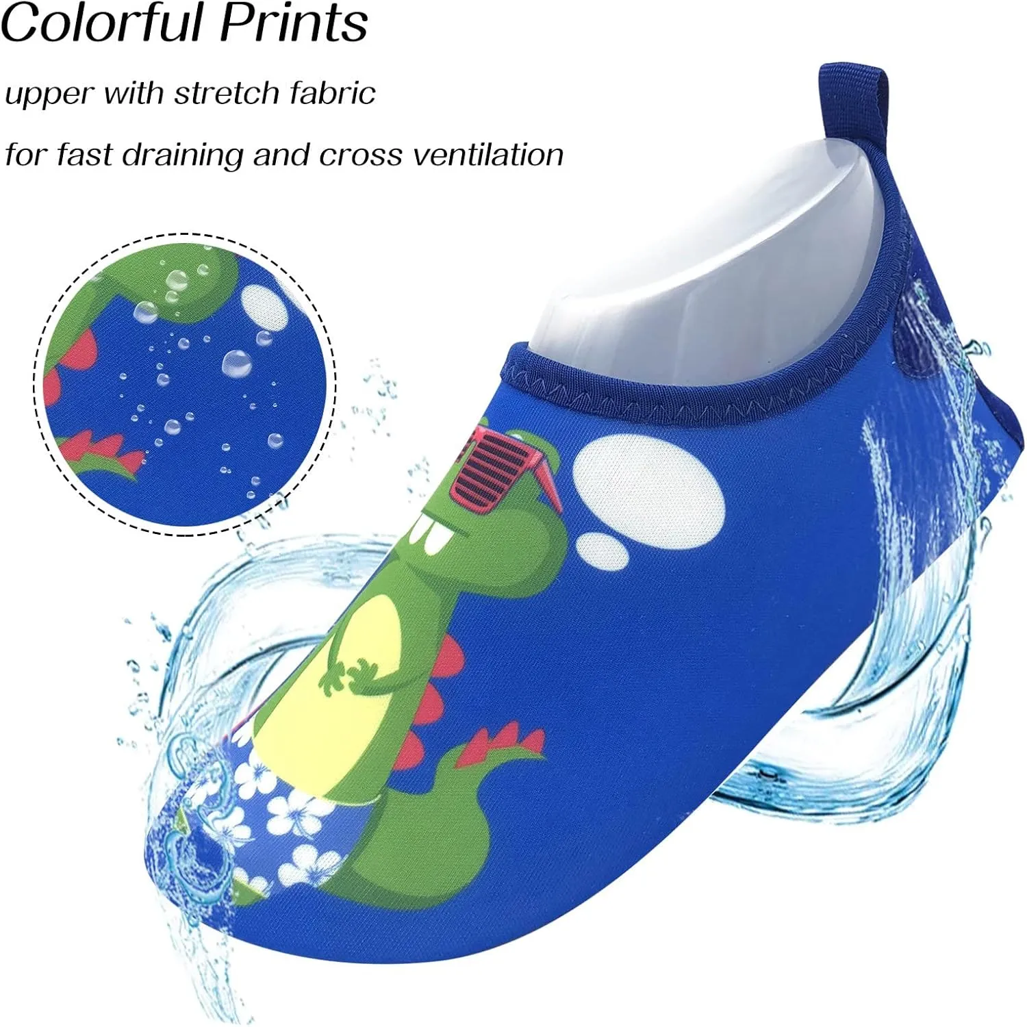 Infant Baby Shoes Children Thin and Breathable Swimming Shoes Water Rubber Beach Shoes Skin Solid Tied Canvas Shoes