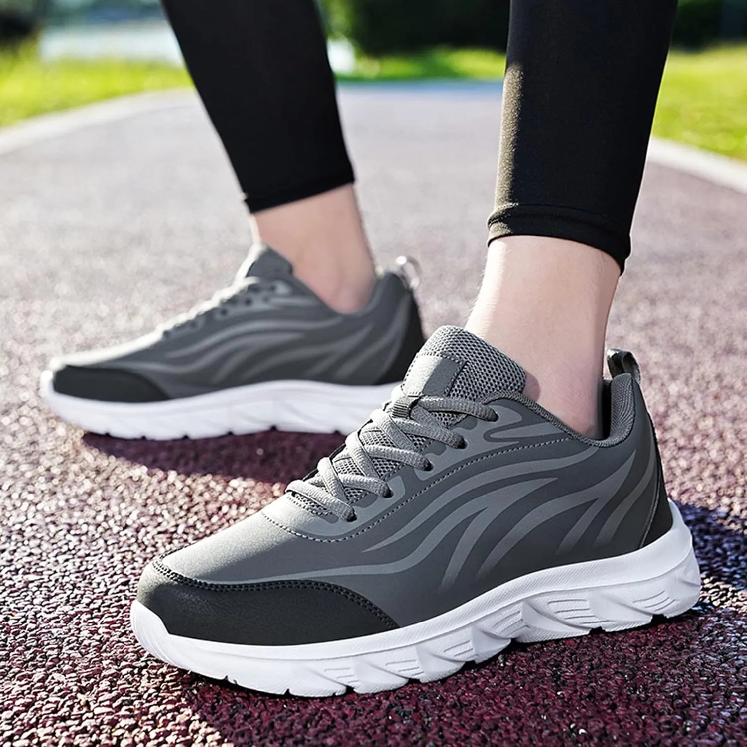 Mens Shoes Large Size Casual Leather Print Casual Fashion Simple Shoes Running Sneaker Insoles Mens Lite Adapt Sneaker -