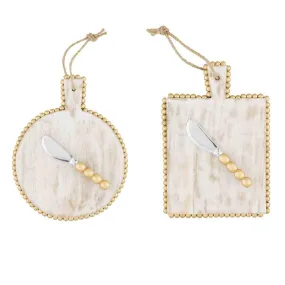 Gold-Plated Beaded Board Set by Mudpie