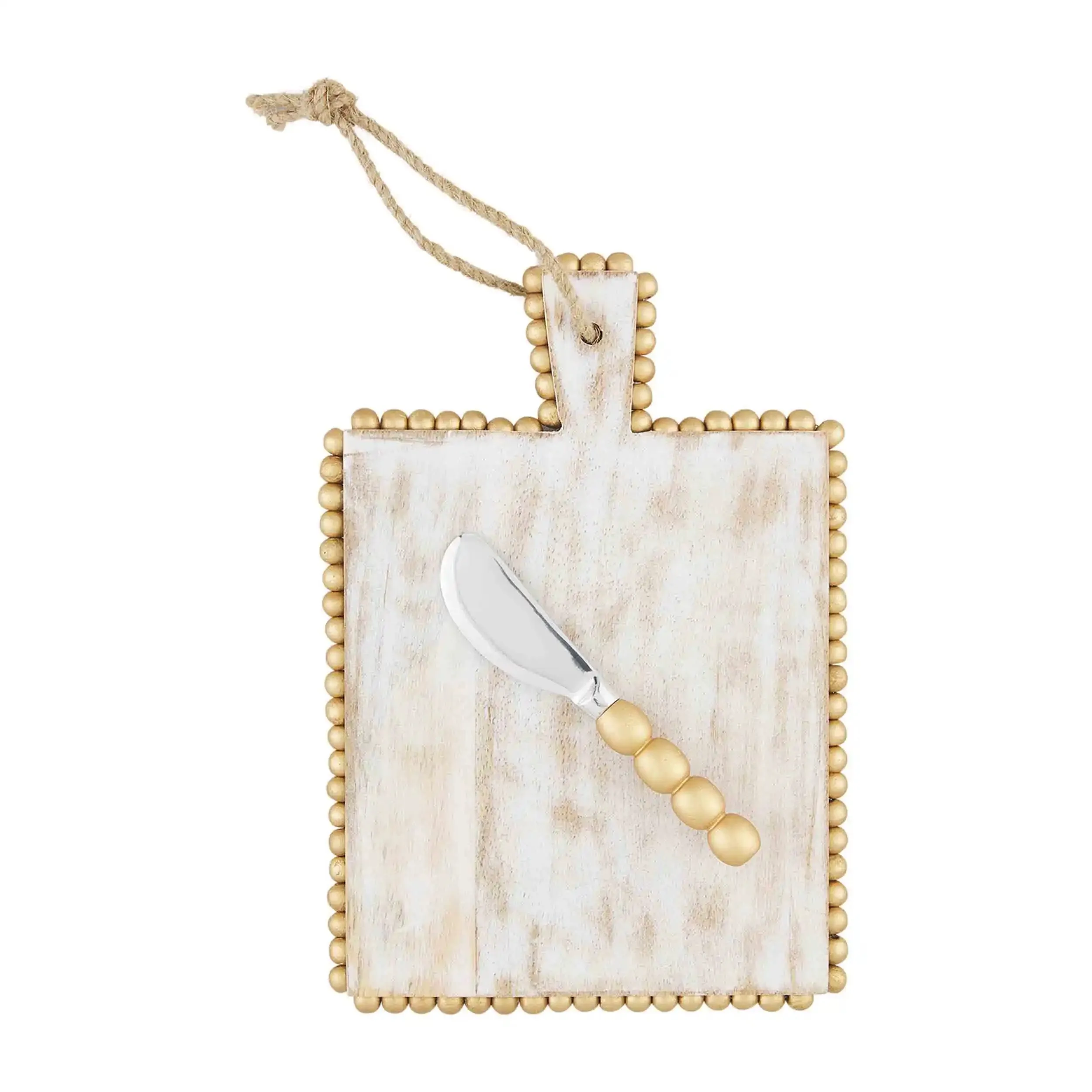 Gold-Plated Beaded Board Set by Mudpie