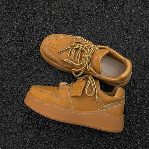 SAFECAMS Men's Casual Sneaker Shoes Lace-up Training Skate Shoe Men Platform Casual Shoes Low Basketball Shoe