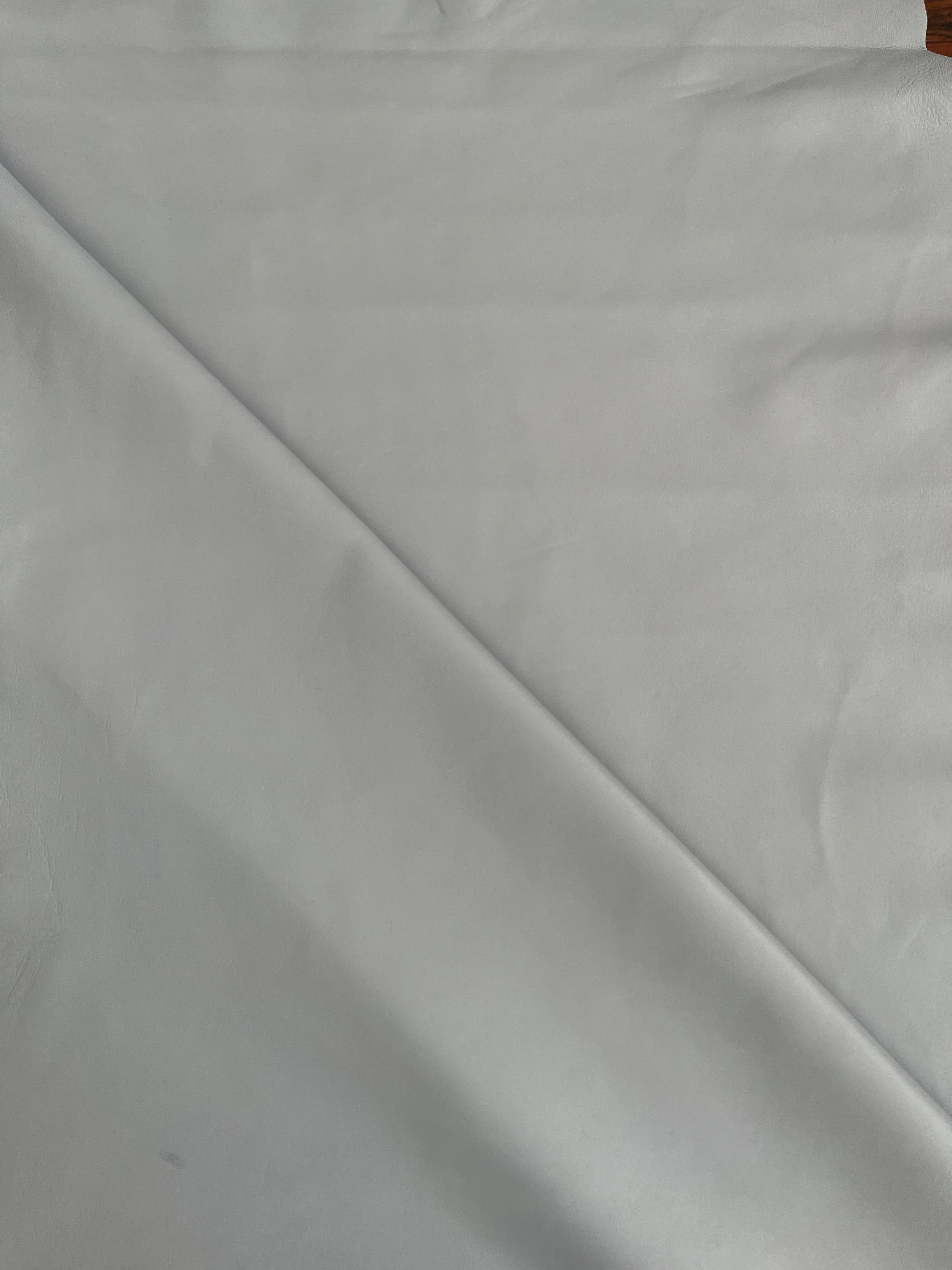 Sheep leather color light grey, nappa lambskin genuine leather for crafts, thick. 1,0mm (2 1/2oz)