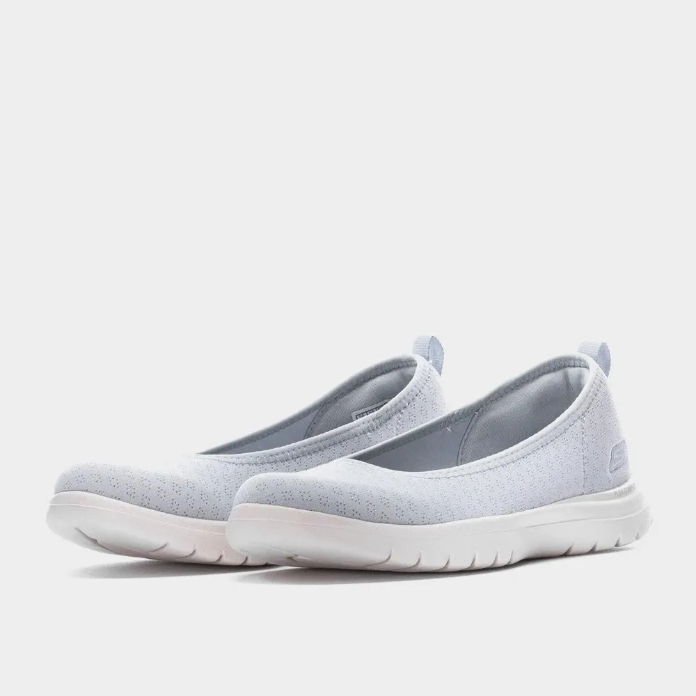 Skechers Womens Stylish Grey On-The-Go Flex Sneakers - Model 181498
