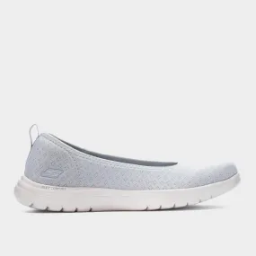 Skechers Womens Stylish Grey On-The-Go Flex Sneakers - Model 181498