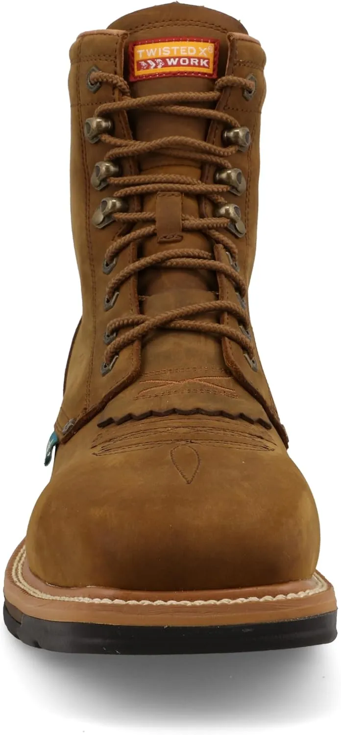 Twisted X Men's 8" Steel Toe Lite Western Work Lacer