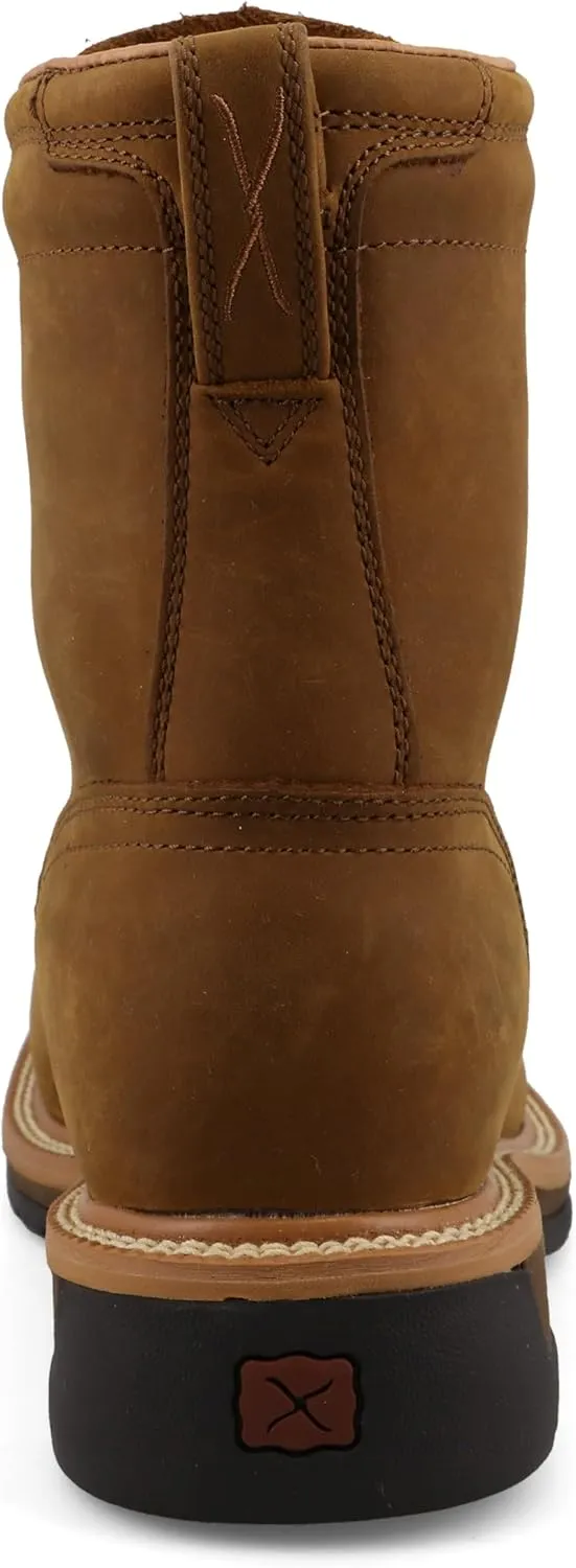 Twisted X Men's 8" Steel Toe Lite Western Work Lacer