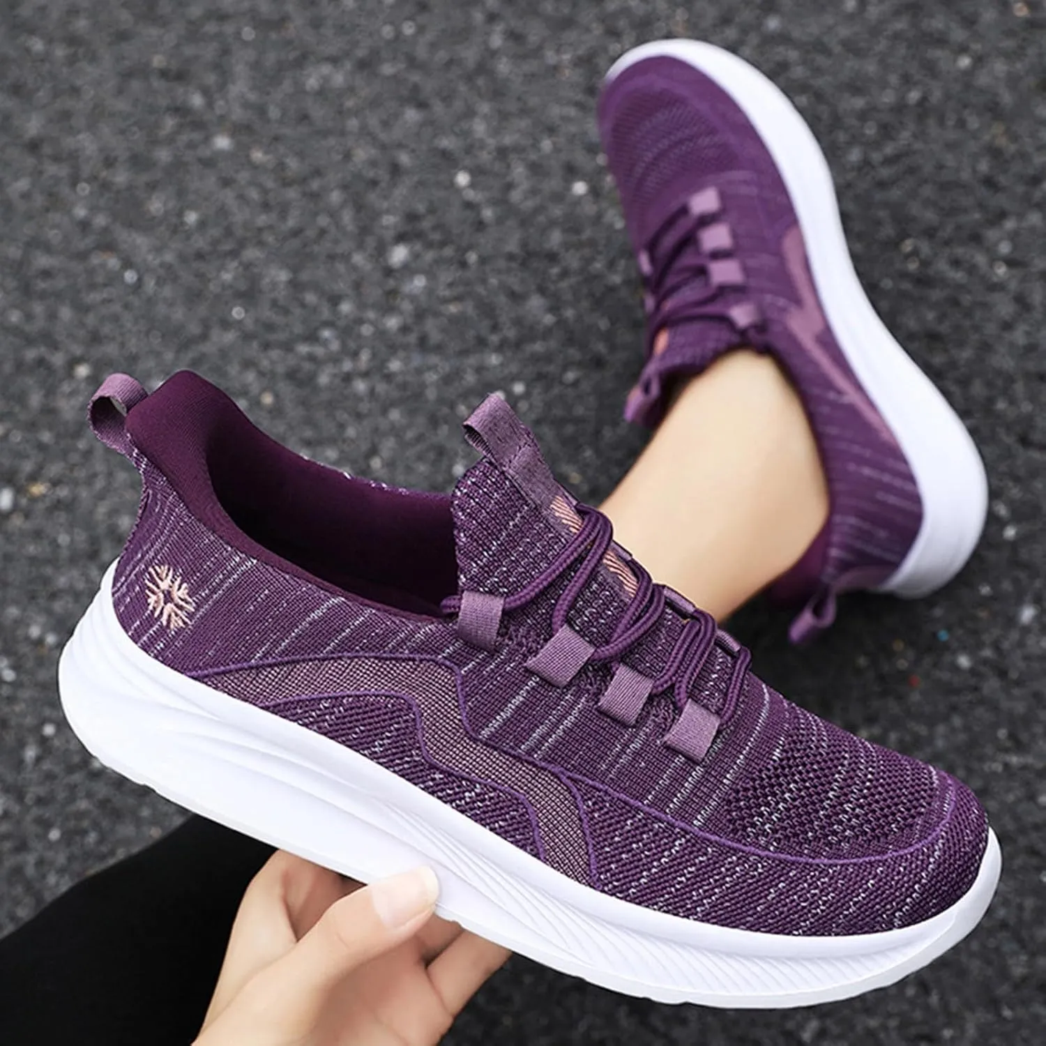 Walking Shoes Women Slip On Soft Bottom Breathable Athletic Shoes Casual Comfort Athletic Tennis Casual Sneakers