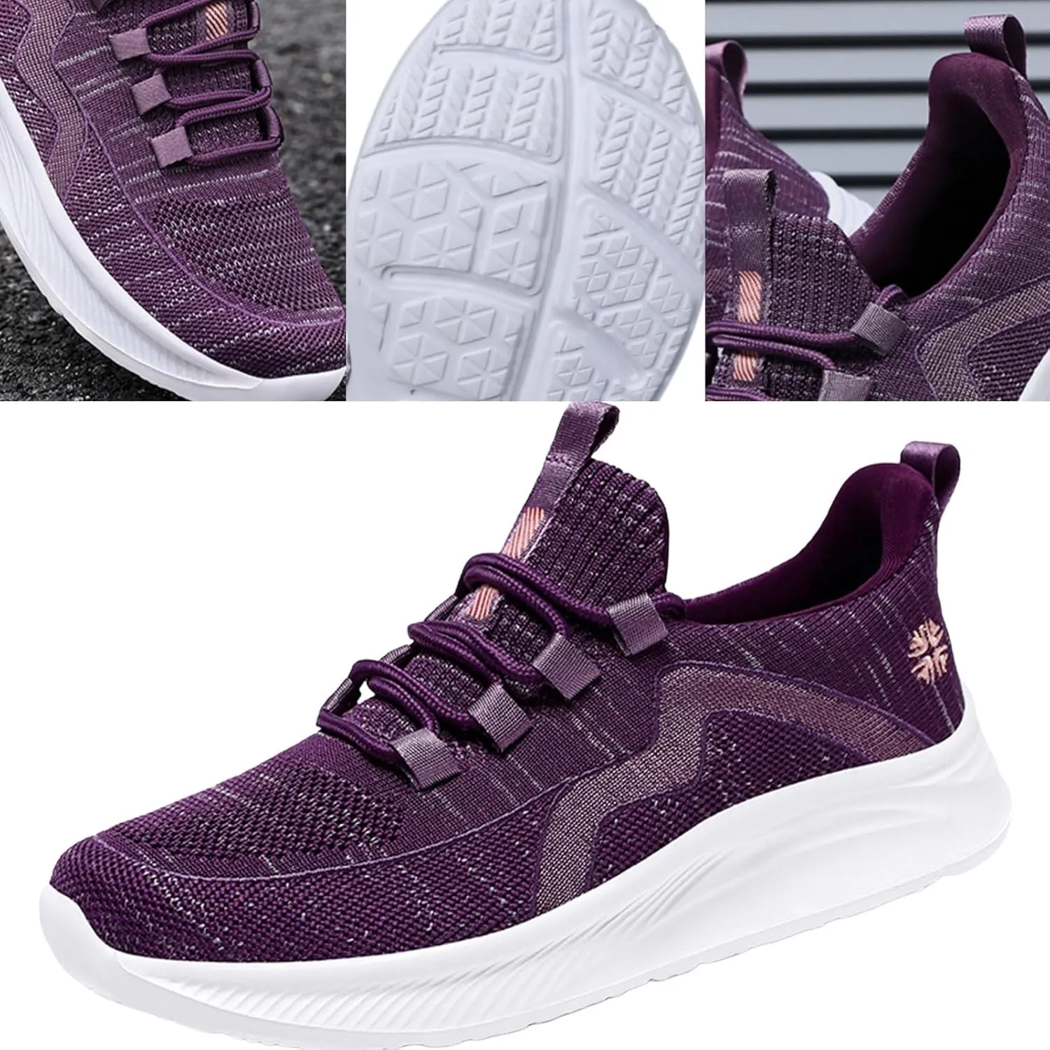 Walking Shoes Women Slip On Soft Bottom Breathable Athletic Shoes Casual Comfort Athletic Tennis Casual Sneakers