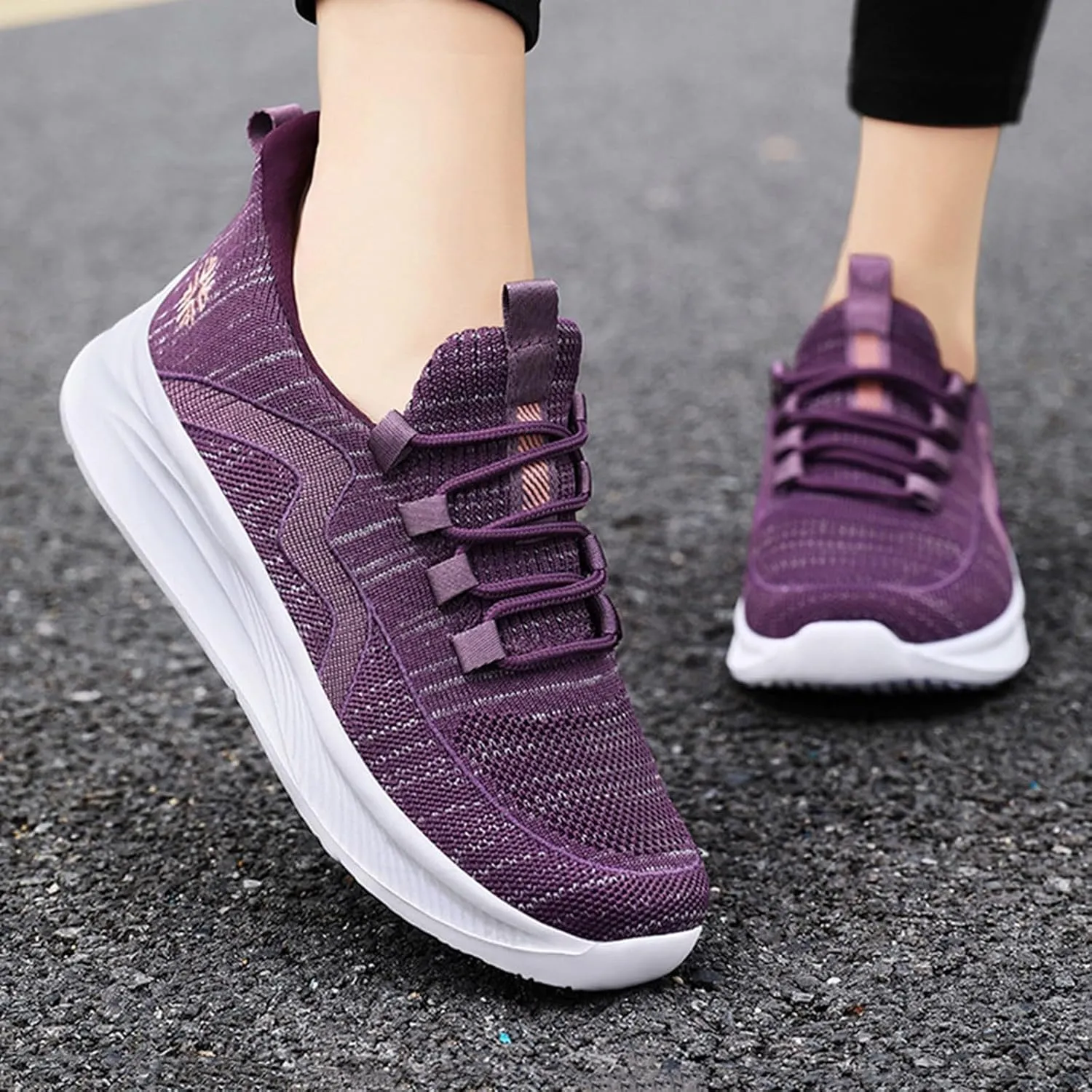 Walking Shoes Women Slip On Soft Bottom Breathable Athletic Shoes Casual Comfort Athletic Tennis Casual Sneakers