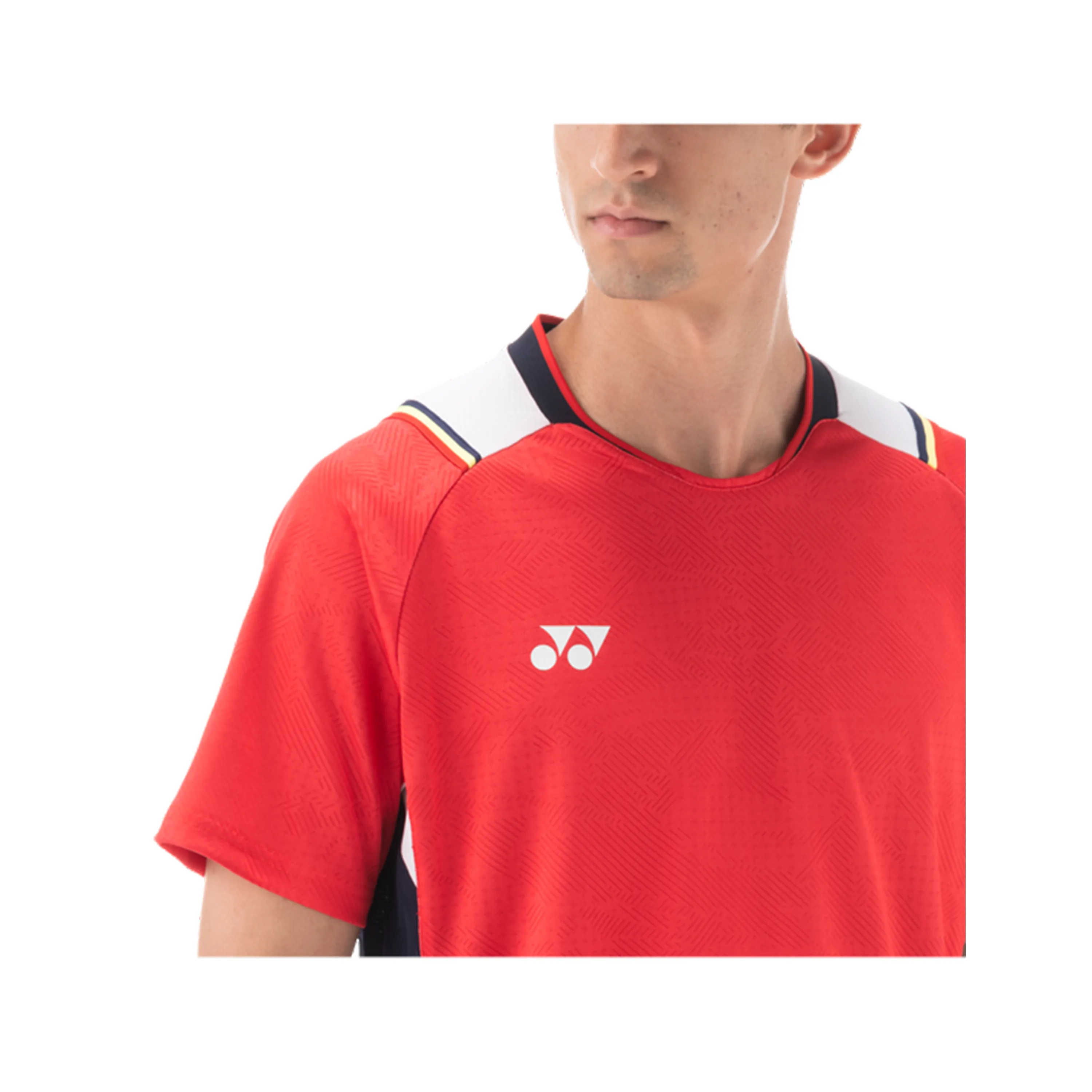 Mens Yonex Premium 10489 Ruby Red Badminton/Sports Shirt